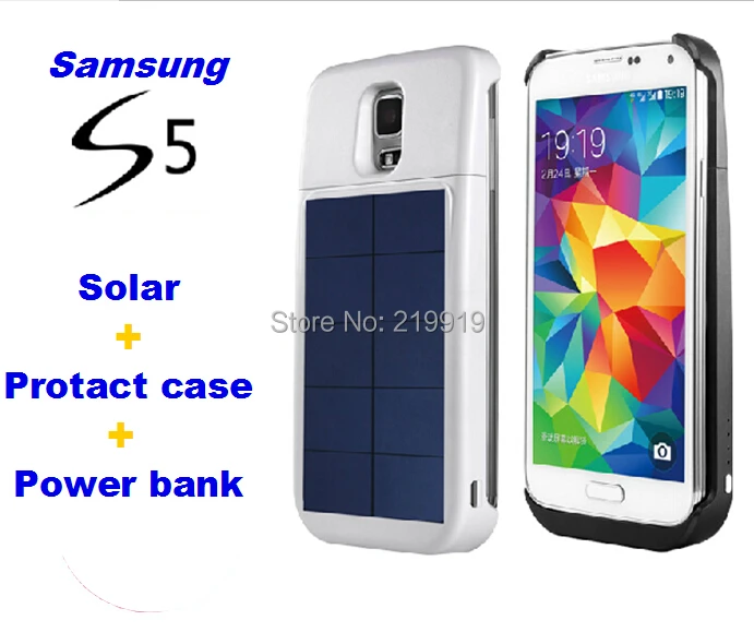verslag doen van Geleidbaarheid map Solar Battery Charger Case Extra Battery for Samsung Galaxy S5 4000 mah  Protect case Samsung S5|s5 is|case coolcase - AliExpress