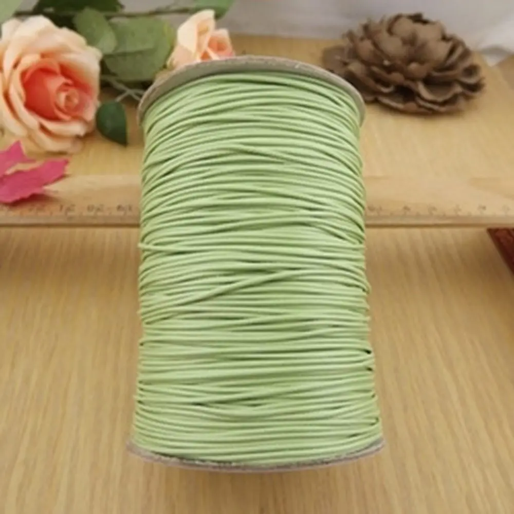 NEW 10 Meters 1mm 1.5mm Waxed Cotton Cord Waxed Thread Cord String Strap Necklace Rope Bead DIY Jewelry Making for Bracelet - Цвет: Светло-серый