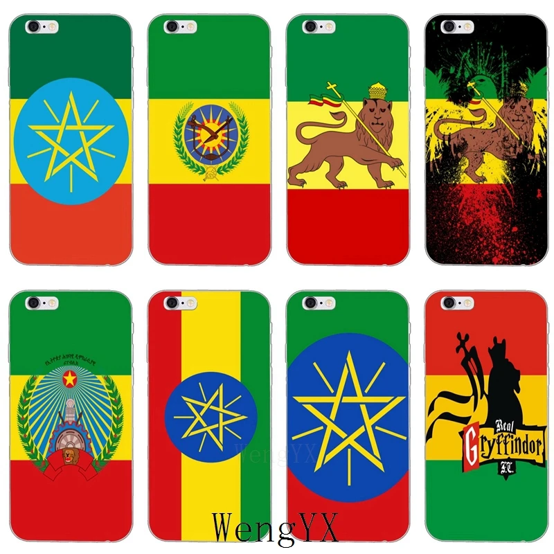 

ethiopia flag slim Ultra Thin TPU Soft phone cover case For iPhone 4 4s 5 5s 5c SE 6 6s 7 8 plus X XR XS Max