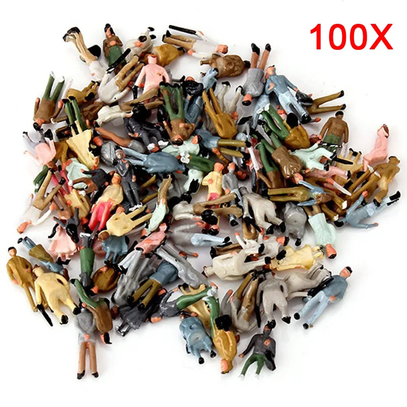 

100PCS Scale DIY Sand Table Models Building Model Material Scenarios With Different Specifications Life Villain Figure -17 M09