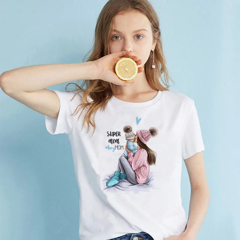 CZCCWD женские летние топы 2019 модная футболка Ulzzang Harajuku Super Mom Эстетическая Tumblr