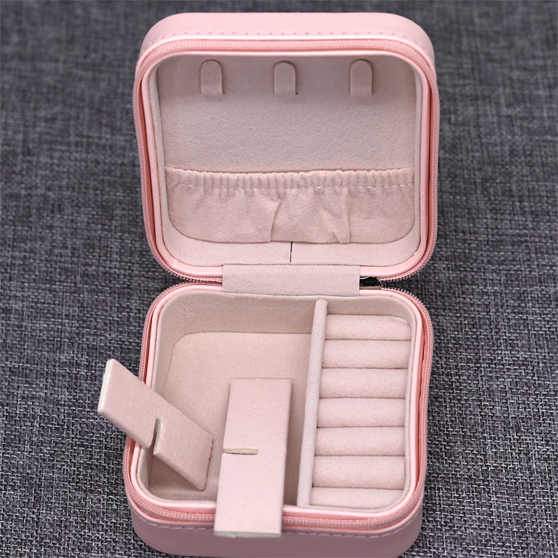 Luluhut искусственной кожи из шкатулка для хранение украшений ожерелье коробка для хранения колец многофункциональная коробка для ювелирных изделий портативный органайзер для бисера