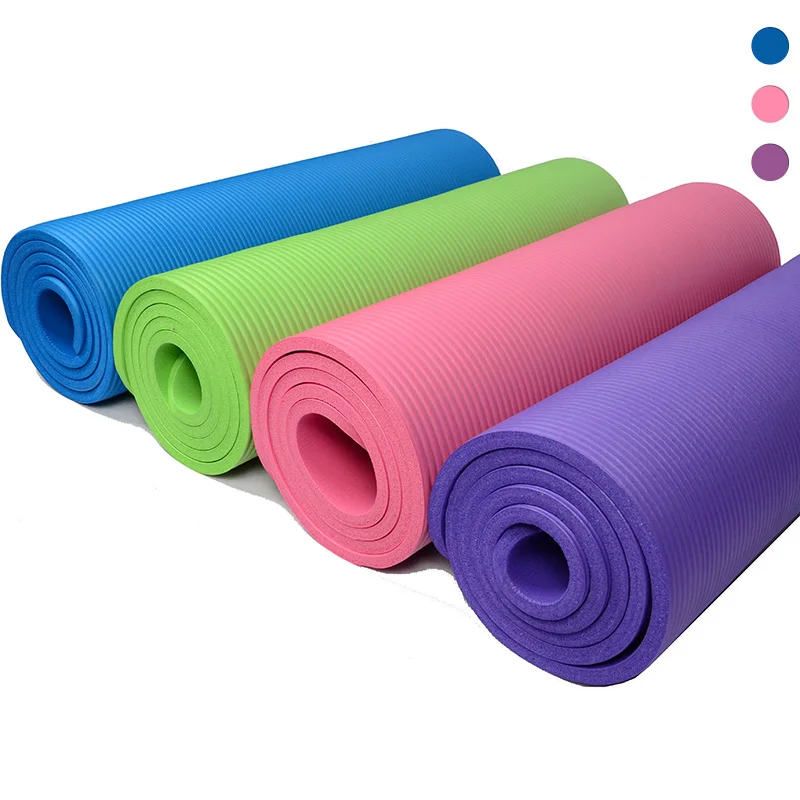 

10mm Thick exercise Yoga Mat Pad Non-Slip Lose Weight Exercise Fitness folding gymnastics mat for fitness