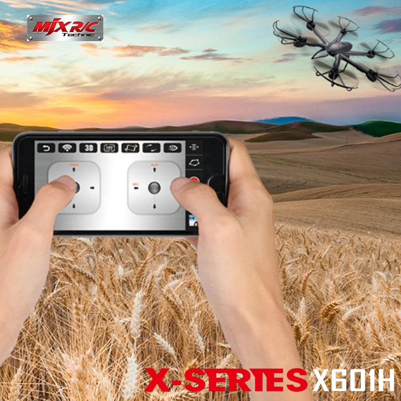 MJX X601H 2.4G 6-axis Altitude Hold Mode FPV Quadcopter Wifi 720P HD Camera RC RTF WiFi APP control Vs X600 Fast Ship | Игрушки и хобби