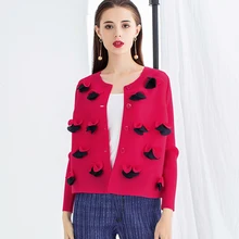 Changpleat/Новинка года; осенние женские пальто с цветочным украшением; Плиссированные Свободные однобортные однотонные куртки; модная верхняя одежда