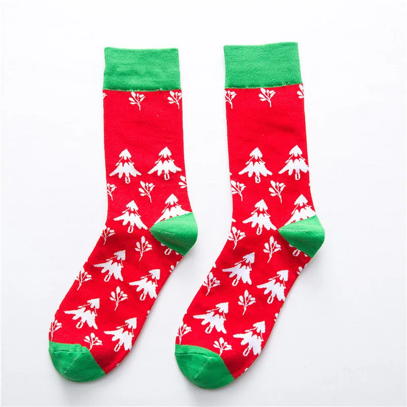 [COSPLACOOL] Рождественский подарок, милые зимние/яркие забавные носки, теплые носки в стиле Харадзюку С героями мультфильмов, новинка, Японские Женские креативные носки, Calcetines Mujer - Цвет: Red Socks