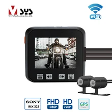 VSYS M6 M6H 2CH Wi-Fi Видеорегистраторы для мотоциклов Dashcam Full HD 1080 P 720 P спереди и сзади Водонепроницаемый объектив действие Камера регистраторы gps G-Сенсор