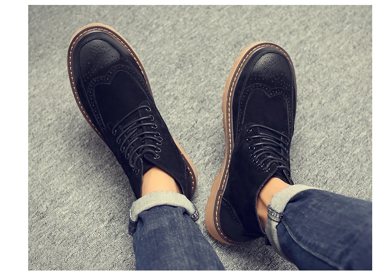 Winter Shoes Mens Desert Boots' Work&Safety Winter Casual Snow Boots Men Round Toe Ankle Winter Boots Men Black Military Boot Tactical (11)