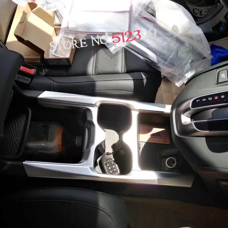 1* ABS Matte Car Interior Front Water Cup Holder Panel Cover Frame Trim for Honda CRV CR-V 2017 2018 accessories Styling | Автомобили и