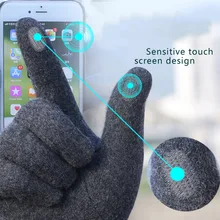 Кашемировые сенсорные перчатки для мужчин мужские для вождения и верховой езды красочные м зимние теплые утолщенные трости