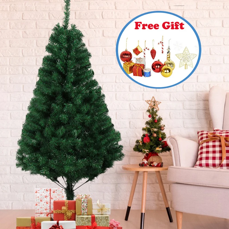 

Artificial PVC Christmas Tree Home Decoration Green Pine Christmas Tree 1.5/1.8/2.1/2.4M