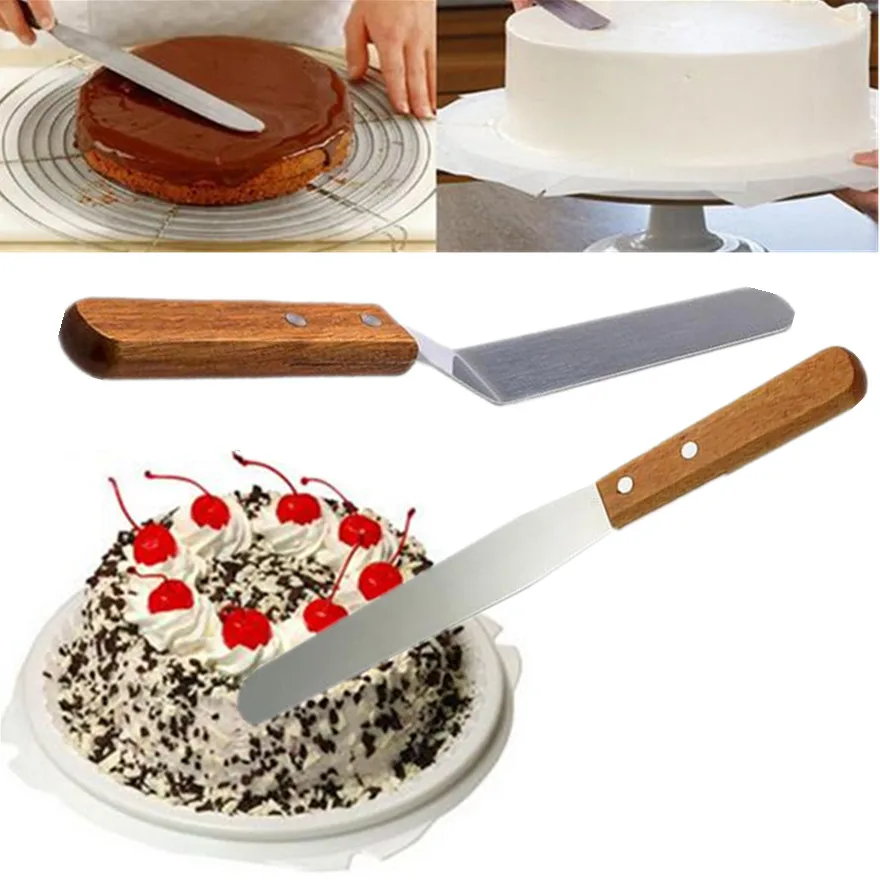1Pcs Spreader Cake Stainless Steel Smoother Decoration Hot New 6inch