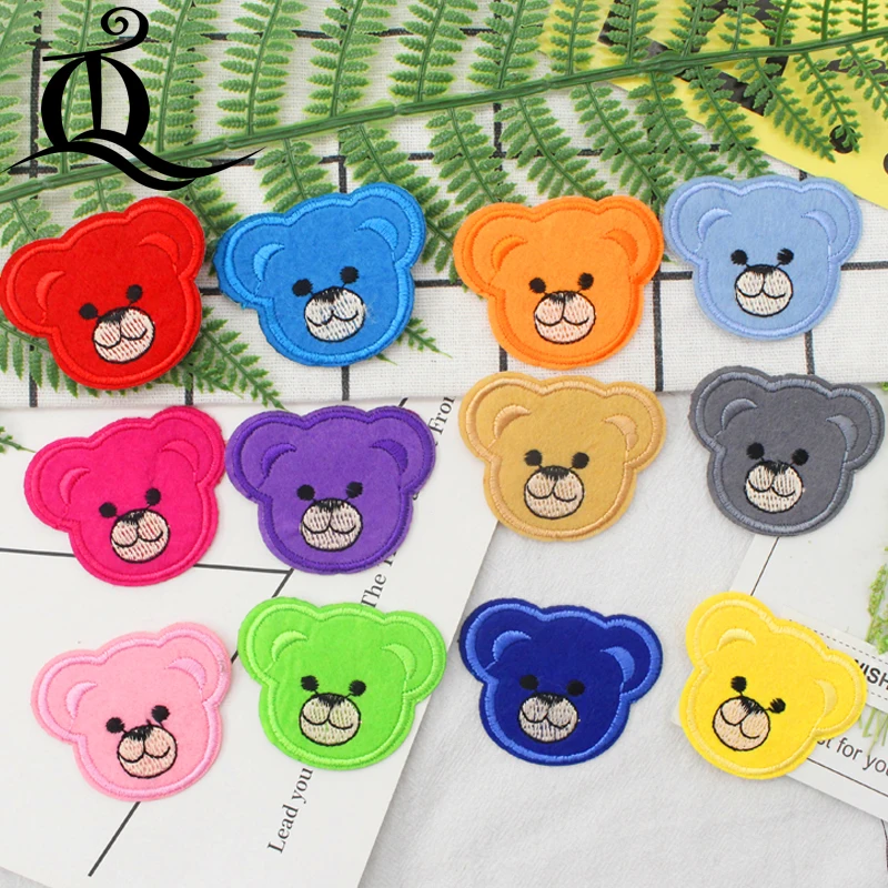 free shipping mix 12pcs baby bear Sewing Clothes Jeans Embroidery patches for clothing Applique Motifs Sew On cartoon animal C20