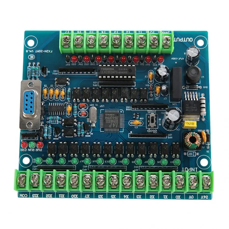 Промышленный программируемый Управление доска FX2N-20MT 12 Вход 8 Выход 24V 0.5A ПЛК промышленного Управление доска