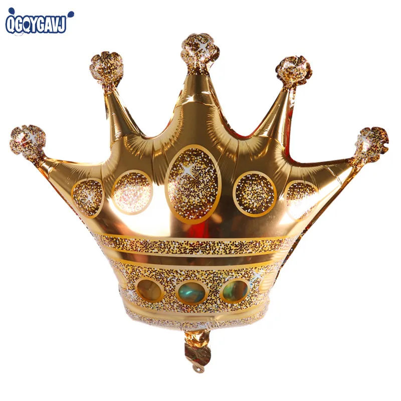 QGQYGAVJ Новый Большой Золотая Корона гелием воздушный шар princess crown фольгированные