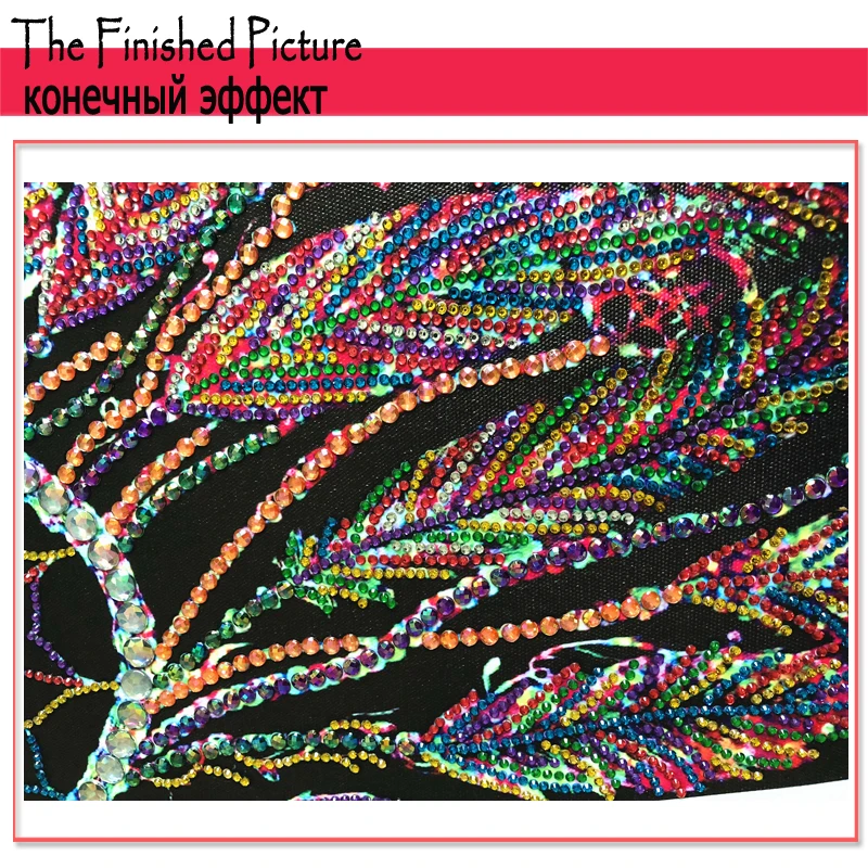 RUBOS DIY 5D Diamond Embroidery Dreamcatcher Butterfly Diamond Painting Crystal Bead Mosaic Picture Rhinestone Handicraft Gift (10)