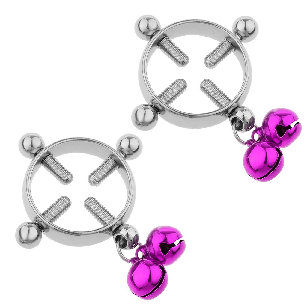 2pcs Women Cheater Fake Nipple Ring Shield Ring Screw Body Piercing Circle None Pierced