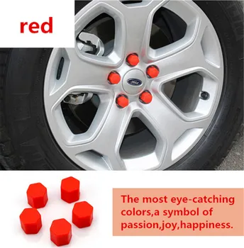 

Wheel Nuts Bolts Wheel Nuts Cap Hub Screw silicon for focus kuga escape mondeo fiesta ecosport silicon 20pcs per set