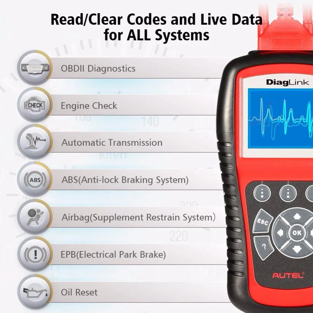 Autel Diaglink OBD2 EOBD автоматический диагностический инструмент OLS EPB ABS масло все системы сканер код ридер же функция как autel MD802