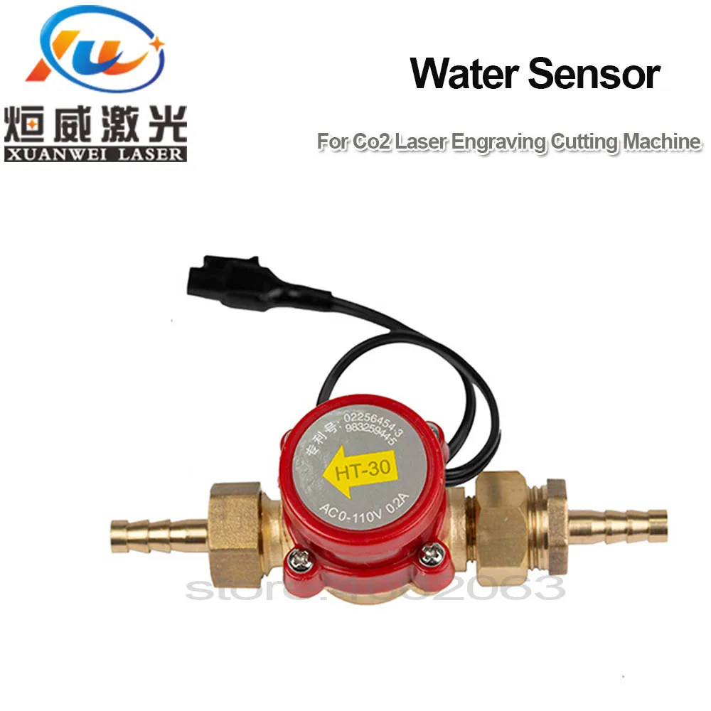 

Water Flow Sensor Switch Meter G1/2 Pressure Controller Automatic Circulation Pump Thread Connector Protect CO2 Laser Tube