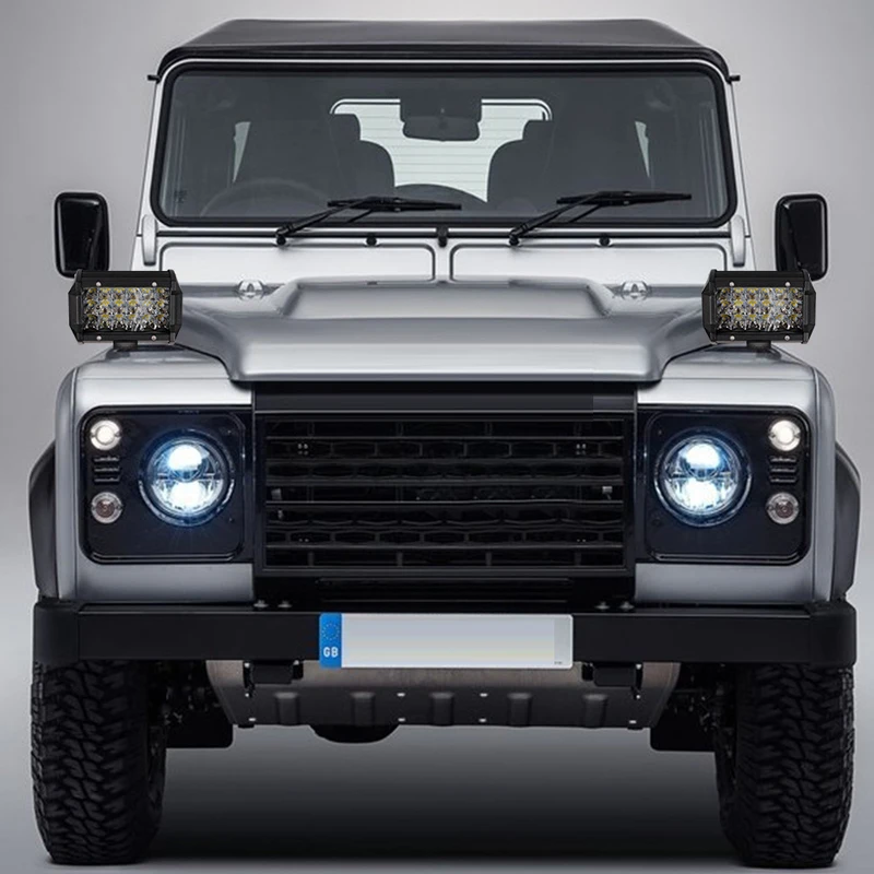 Hlxg 2шт 54 Вт Точечный светильник рабочий светодиодный бар автомобильный лодочный