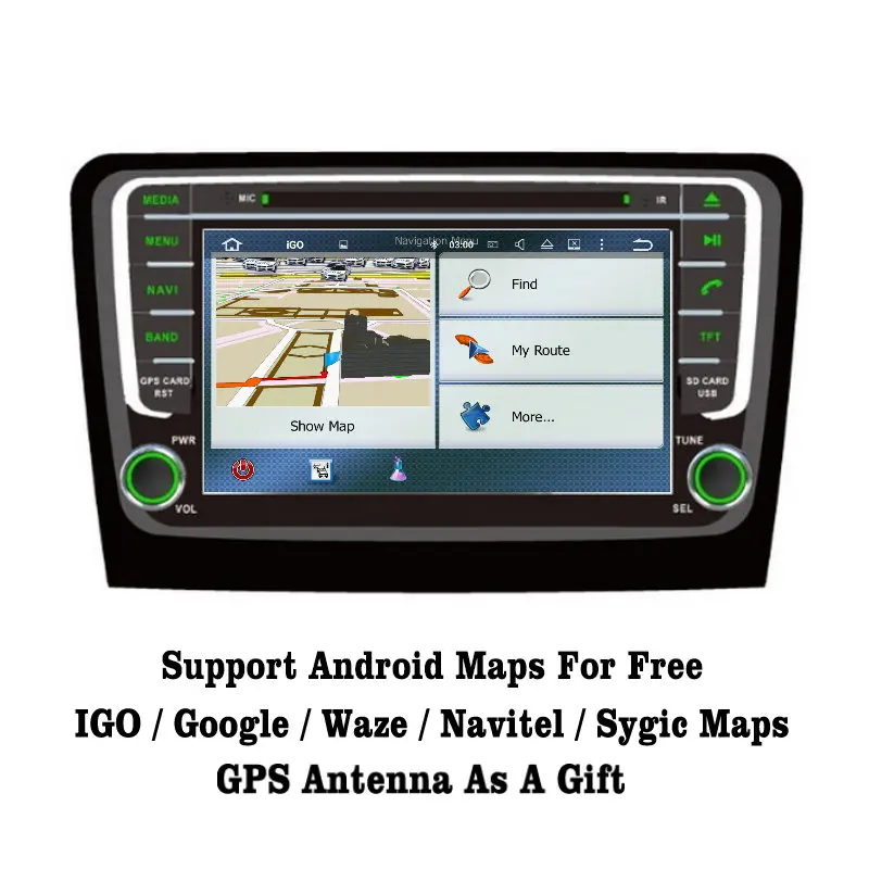 Liislee Android 7,1 2G ram для Skoda Rapid 2013-автомобильное радио, аудио и видео мультимедийный dvd-плеер wifi DVR gps-навигатор