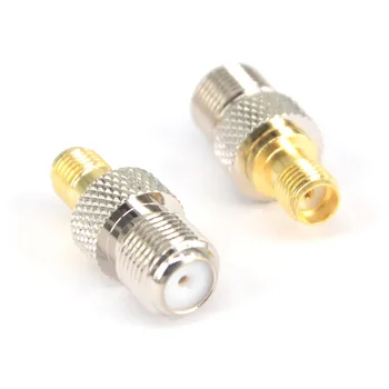 

10 Pieces RF Coaxial adapter SMA to F adapter SMA female goldplated to F female straight connector