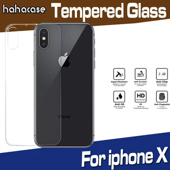 

100pcs Back Tempered Glass Screen Protector Premium 9H Hardness 2.5D For iPhone 11 Pro Max XS XR X 8 7 6 6S Plus Guard Film