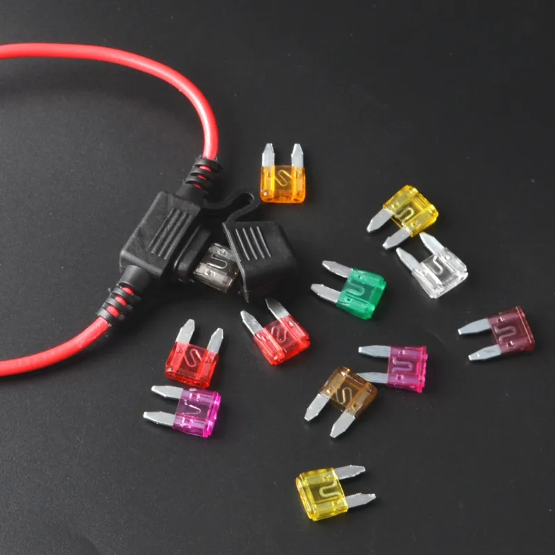 

1pcs waterproof auto inline Mini medium In-Line Fuse Holder + 1pcs Fuse Inserts