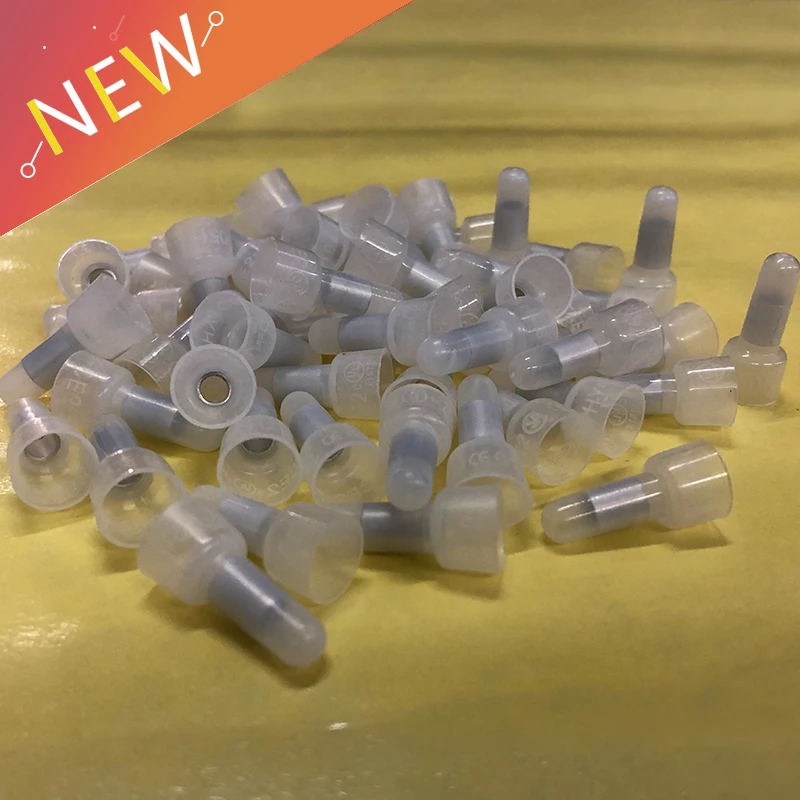 

100PCS PP CE2X CE-2X Closed End Crimp Cap 16-14AWG Gauge Car Audio Electrical Wire Connector Terminals