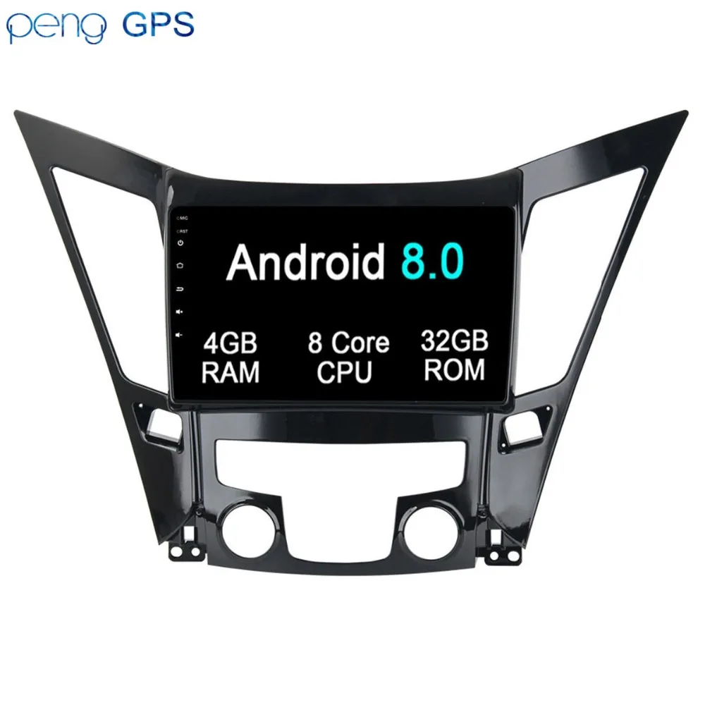 Android 8.0 7.1 Car DVD Player GPS Navigation Headunit For Hyundai SONATA 2011 2012 2013 Car Stereo Auto Multimedia Satnav Video