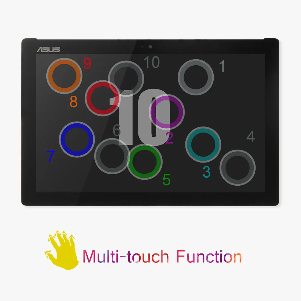 La Asamblea para Asus ZenPad 10 ZenPad Z300 Z300M P023 Z300C P00C pantalla LCD de matriz Panel digitalizador de pantalla táctil de Tablet PC - 3