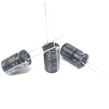 

Pengiriman gratis! 5 pcs/lot 1000uF 16 V Electrolytic kapasitor, 16 V 1000uF 10 x 17 mm aluminium kapasitor elektrolit ic ...