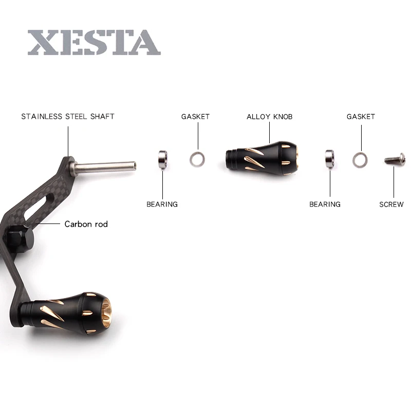 Рыболовная ручка катушки Спиннинга XESTA подходит для daiwa с двойной ручкой из