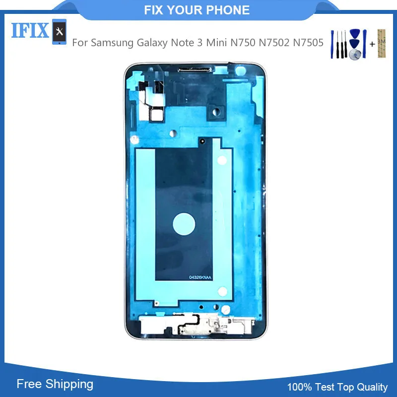

For Samsung Galaxy Note 3 Mini N750 N7502 N7505 LCD Front Frame Bezel Front Housing Frame Repair Part for Note3 mini