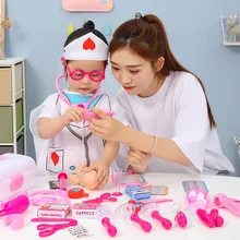 Детский игровой Дом головоломка имитация маленькая игрушка «Доктор» набор инструментов медицинская инъекция медсестры детский игровой дом мальчик девочка стетоскоп