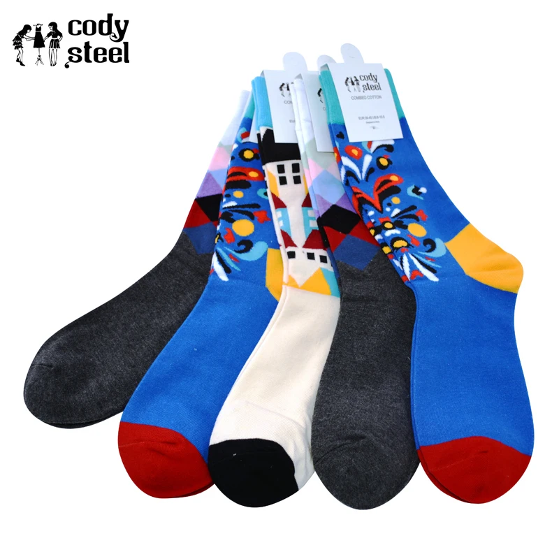 Buy Cody Steel Cotton Men Socks Casual Popular Male