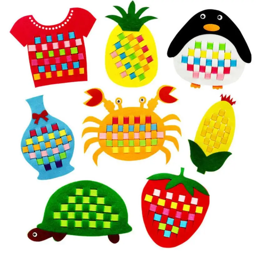 

1pcs DIY Handmade Crafts Weave Cloth Early Learning Education Toys Montessori Teaching Aids Math Toys For Kids Random Delivery