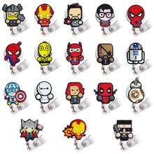 Kawaii выдвижной Бейдж держатель ПВХ медсестры со значком выдвижной держатель для работы безопасности значок мультфильм канцелярские принадлежности