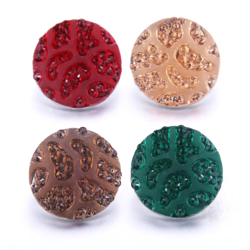 

Mix 10pcs/lot New Round 18MM Snap Buttons With Zinc Alloy Button for Snaps Bracelets fit Boom Life Snaps Jewelry 9023