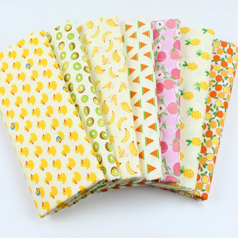 

Cotton fabric the cloth Patchwork Fabrics by the meter Fabric for needlework Felt for needlework fruit 50*160cm D20