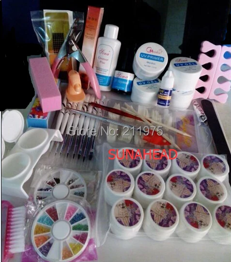 

Pro Builder UV GEL 12 Color Uv Gel Nail Art Tool Kits Nail Decortation Sets Nail dryer tool kits 2018