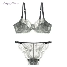 Сексуальный мусс французский женский летний сексуальный полый прозрачный кружевной бюстгальтер набор ультра-тонких моделей бюстгальтер нижнее белье