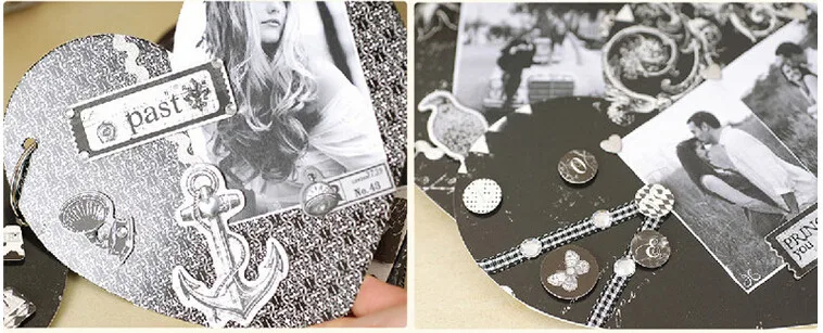 Eno поздравление Мини DIY скрапбук набор для девочек/Свадебный маленький фотоальбом винтажный альбом на день рождения подарок