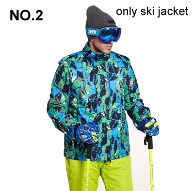 Дикие зимние новые зимние лыжные куртки водонепроницаемые лыжные/Снежные/скейт теплая Сноубордическая куртка Мужская Скалолазание одежда костюм для горного туризма 009 - Цвет: NO 2