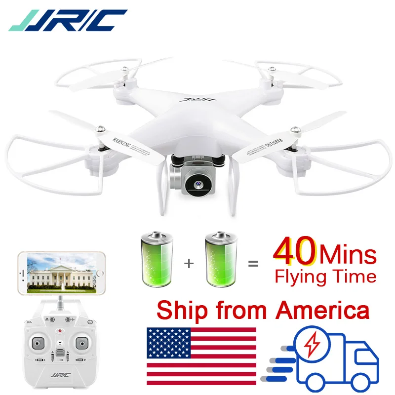 

40 Mins Flight Time JJRC Drone with Camera 720P HD FPV Altitude Hold Quadcopter Headless Mode Remote Control Helicopter
