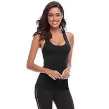 Женские повседневные однотонные удобные топы на бретелях с u-образным вырезом, тянущиеся летние спортивные майки для йоги