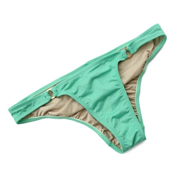 

2020 Women Green Gilding Bikini Bottoms Sexy girl Swimwear Biquini Bikinis Brazilian Bikini Cheeky Bottom bathing suit Trunks
