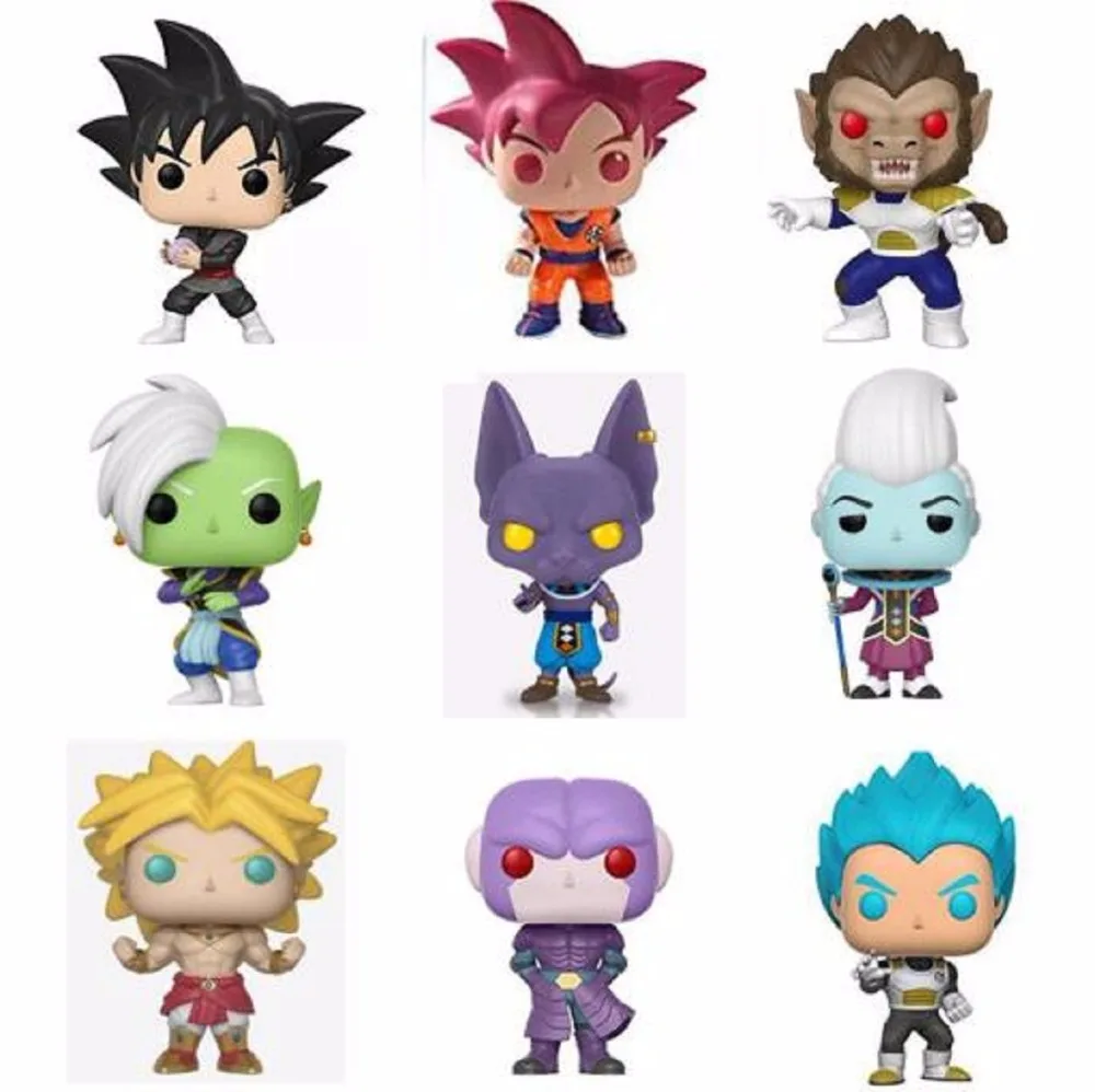 Аниме dragon ball Hit goku black beerus zen oh ПВХ фигурка игрушка whis vegeta broly виниловая