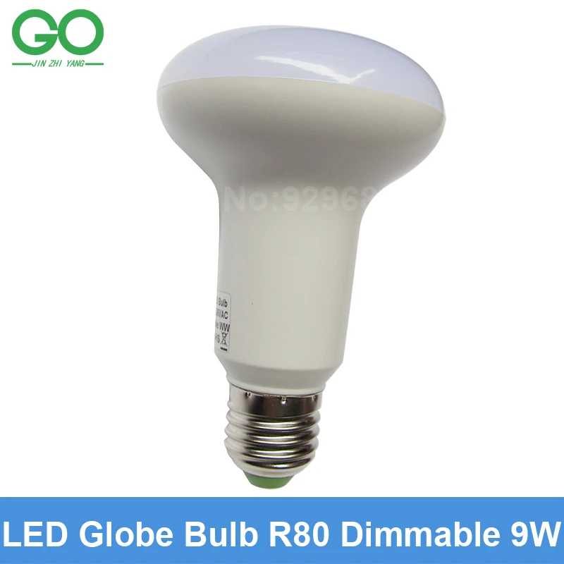 Led Bulb 9w E27 R80 Dimmable Non Dimmable Globe Lamp Replace